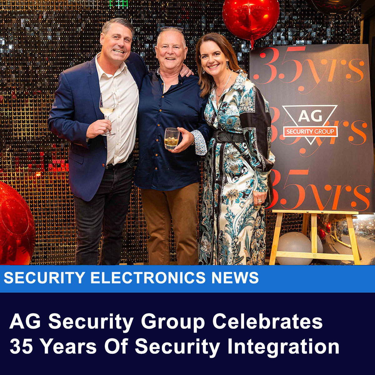 SecElecMag's tweet image. sen.news/ag-security-gr…
Adelaide-based security integrator, AG Security Group, has marked its 35th anniversary with a milestone celebration event at the Adelaide Oval, bringing together team members and partners.
#accesscontrol #alarms #videosurveillance #security