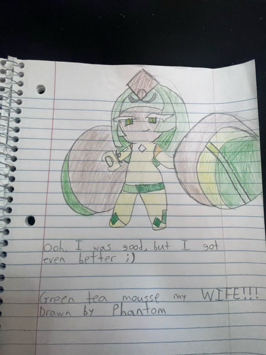 RealGhostWulf's tweet photo. So uh, my attempt at trying to draw my favorite CRK character and cookie wife green tea mousse lmfaooo I’m not putting myself down because I KNOW for a fact I CAN improve and WILL improve. It just takes time ✋😌🤚
#crk #cookierunkingdom #gtmc #greenteamoussecookie https://t.co/uNPgkDjmF5