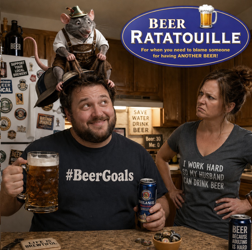 beergoals50's tweet image. "This BEER is not my fault, I was Ratatouilled!" 🍺😅 #BeerGoals Cheers! #beer #beers #craftbeer
