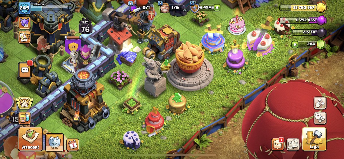 x_beiconBR's tweet image. Olha onde saiu minha caixa de gemas, agora nunca mais retiro ela hahaaha #ClashofClans #Supercell #ClashRoyale