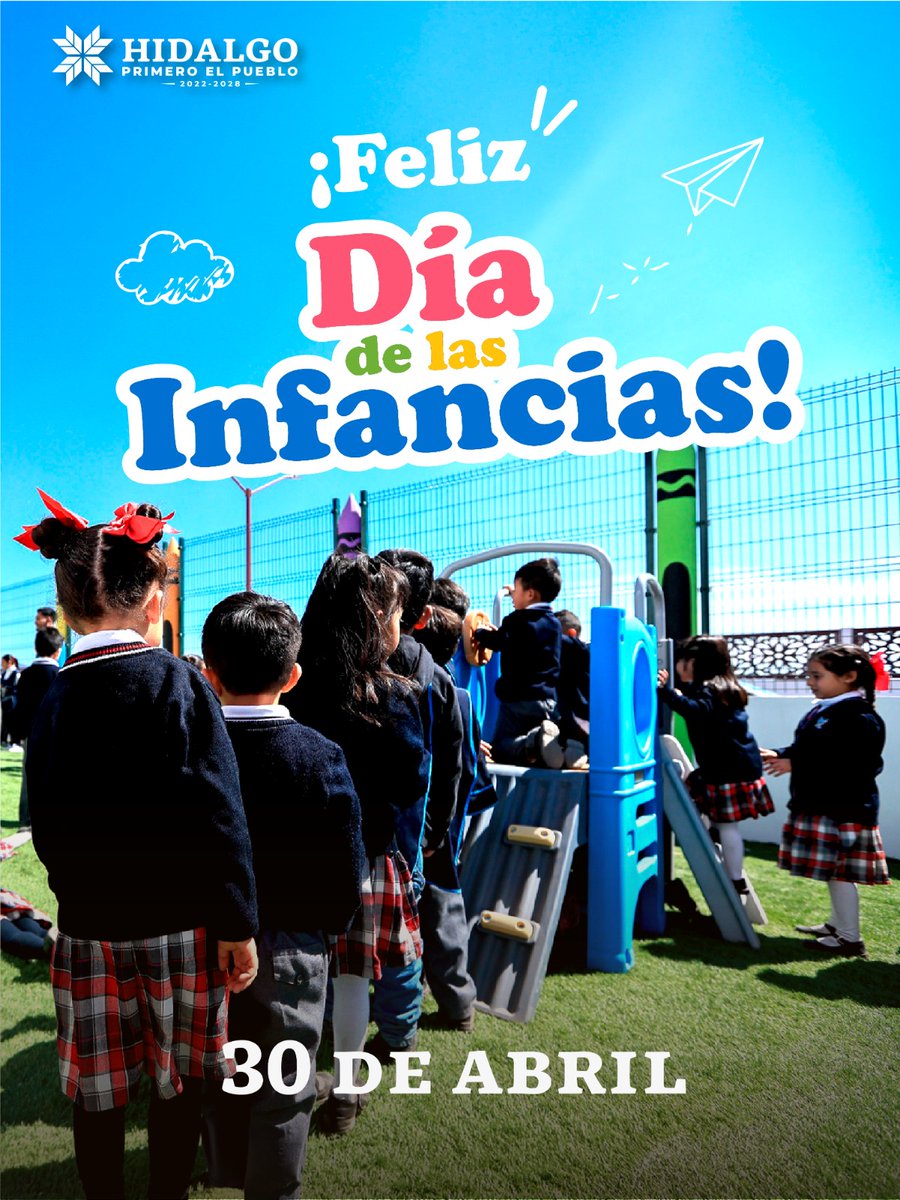 🎈En Hidalgo, hoy celebramos a las infancias reconociendo lo más importante: sus derechos. 
Derecho a aprender, a jugar, a ser escuchados, a crecer con salud, amor y en un entorno seguro.
Seguimos trabajando para que vivan con dignidad, oportunidades y bienestar.
#PrimeroElPueblo