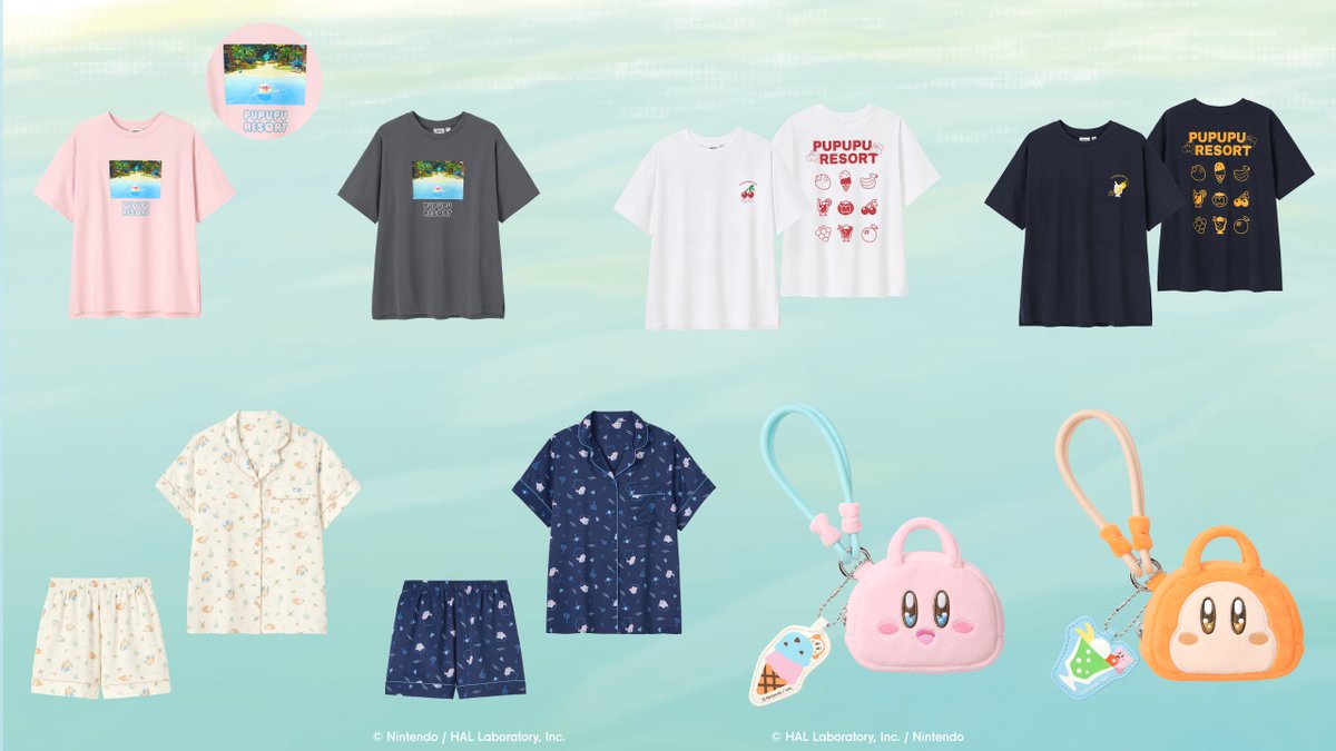 gu_global's tweet image. 🌟 明日販売開始 🌟​
​
「星のカービィ」とのコラボレーション✨​
​
“「プププリゾート」であきれかえるほど平和なリゾート気分を楽しもう！”をテーマに、Tシャツやパジャマなど種類豊富に登場！​
​
本日は全アイテムを紹介⭐️​
​
詳細はこちら👉s.gu-japan.com/42CSmRN
​
5/1(金)販売開始予定