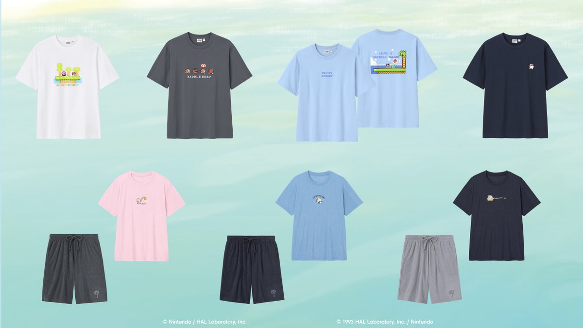 gu_global's tweet image. 🌟 明日販売開始 🌟​
​
「星のカービィ」とのコラボレーション✨​
​
“「プププリゾート」であきれかえるほど平和なリゾート気分を楽しもう！”をテーマに、Tシャツやパジャマなど種類豊富に登場！​
​
本日は全アイテムを紹介⭐️​
​
詳細はこちら👉s.gu-japan.com/42CSmRN
​
5/1(金)販売開始予定