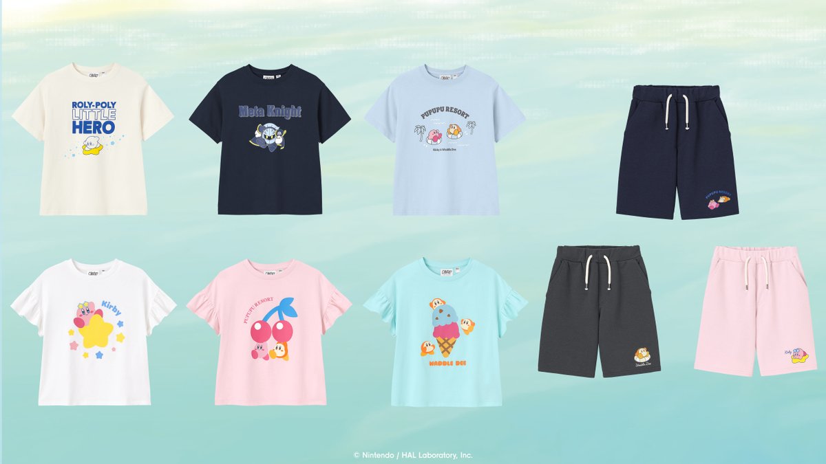 gu_global's tweet image. 🌟 明日販売開始 🌟​
​
「星のカービィ」とのコラボレーション✨​
​
“「プププリゾート」であきれかえるほど平和なリゾート気分を楽しもう！”をテーマに、Tシャツやパジャマなど種類豊富に登場！​
​
本日は全アイテムを紹介⭐️​
​
詳細はこちら👉s.gu-japan.com/42CSmRN
​
5/1(金)販売開始予定