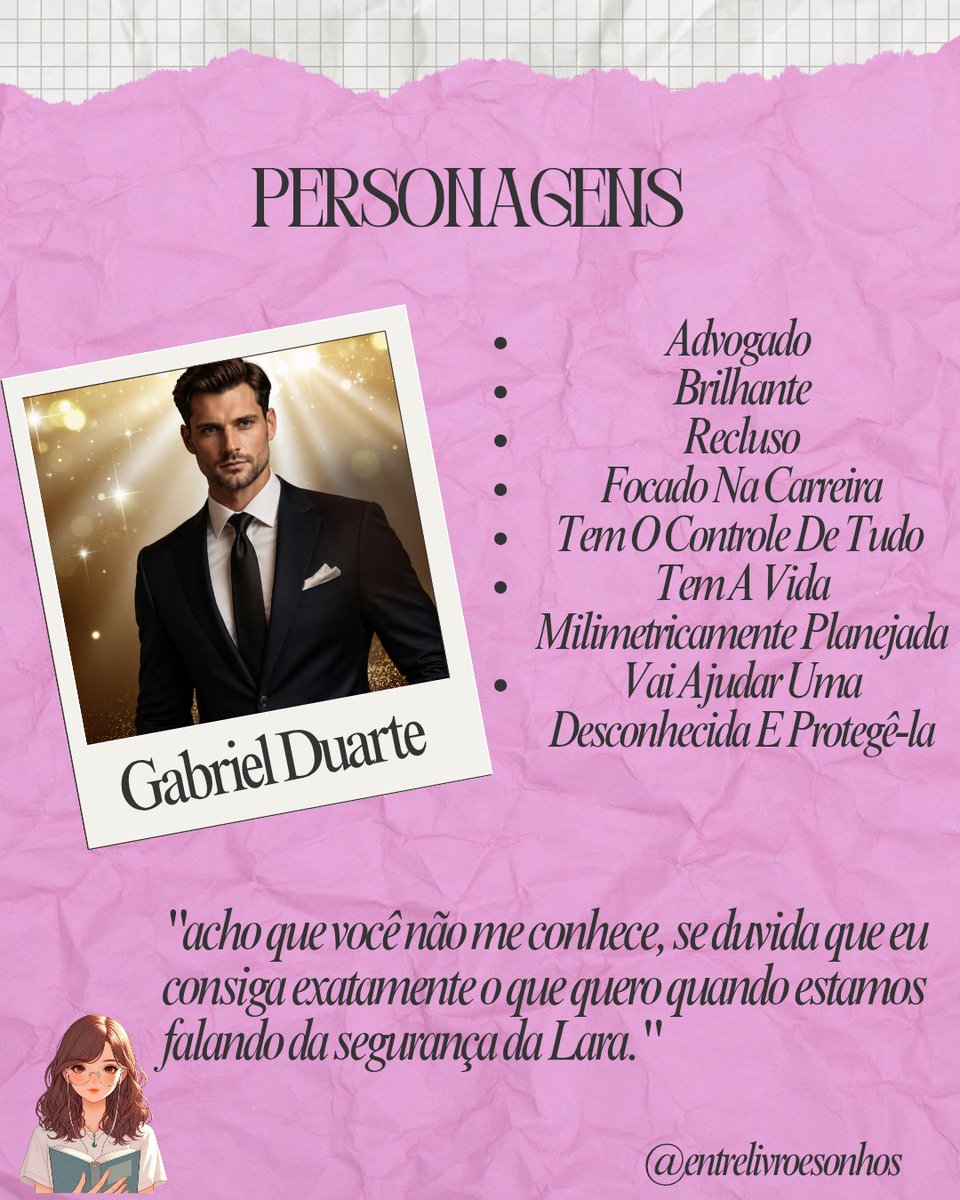 SonhosEntre's tweet image. Conhecendo Os Personagens 

A Lei Do Amor 
Um Filho Inesperado Para O Advogado 
@autoraalesilva 

Disponível na Amazon e Kindle Unlimited 

📌 Parceria

#alesilva #aleidoamor #bookstagram #ebook  #livros #book #ebook #kindle #amazon #bookings