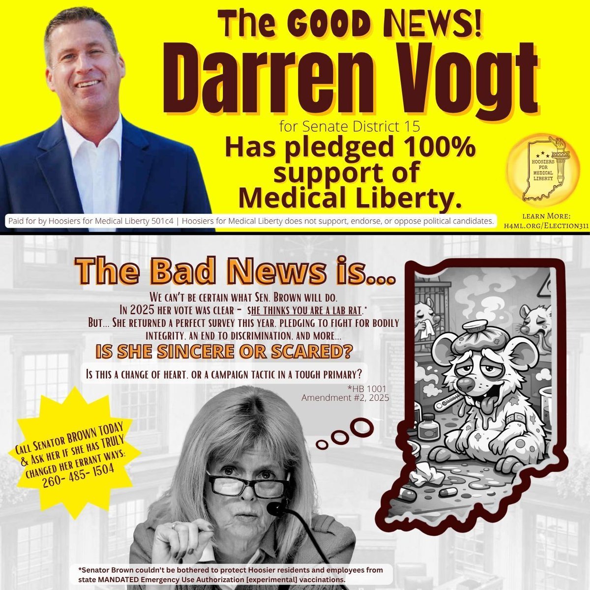 Hoosiers for Medical Liberty tweet media