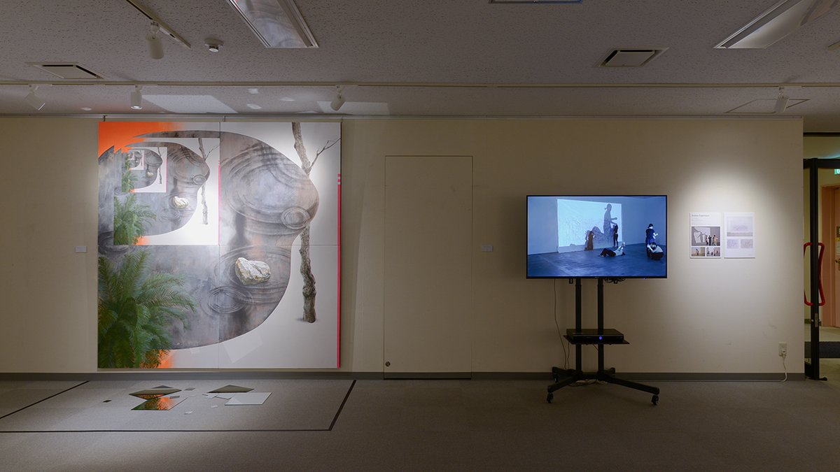 MuseumSato's tweet photo. 2026年度多摩美術大学大学院日本画研究領域二年生展「像・象・相」2026/4/16～4/29
●展示風景：４F展示室 https://t.co/TfdM3lhvdo