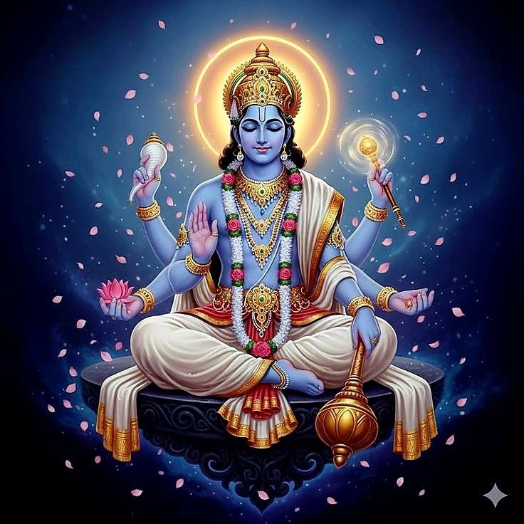🌸 भगवान श्री हरि विष्णु जी की जय! 🌸

आप जग के पालनहार हैं, सृष्टि के रक्षक, भक्तों के दुख हरने वाले। आपकी भक्ति में ही जीवन का सार है। 
हरि ॐ तत्सत्! 🙏🕉️

#हरिॐ 🚩🌿
#श्री_हरि_विष्णु 🚩🌿
