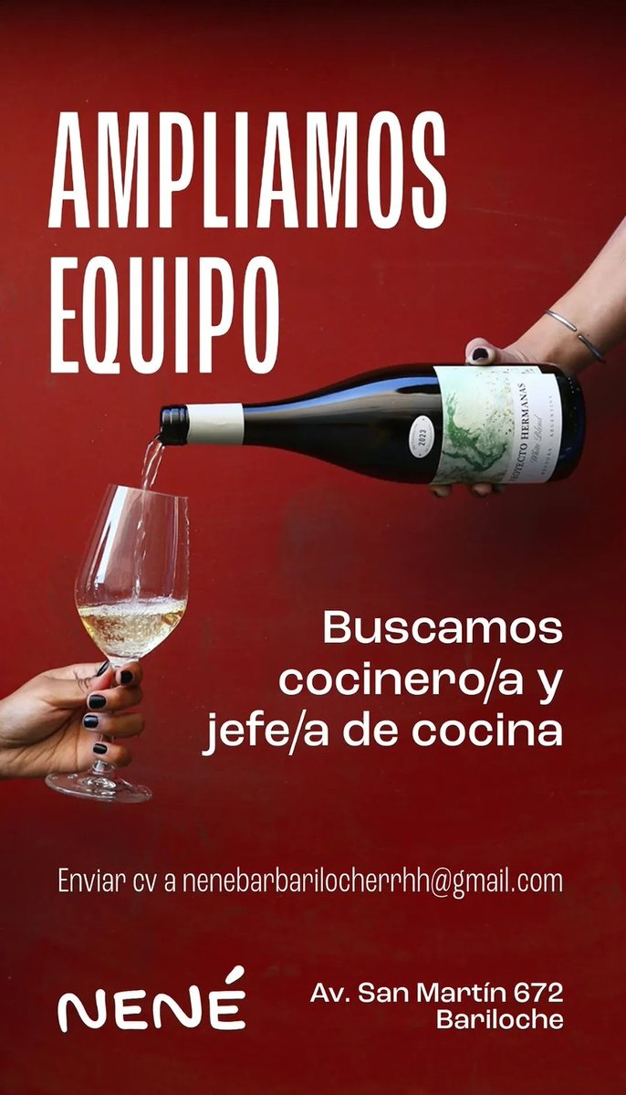 #Trabajo #Gastronomía #Bariloche #Argentina #Hiring