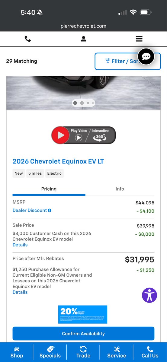 ryarty's tweet photo. @OverwatchNews77 @JayInslee You can get an Equinox EV for $30k. 0 maintenance. https://t.co/25aAw7MtXG