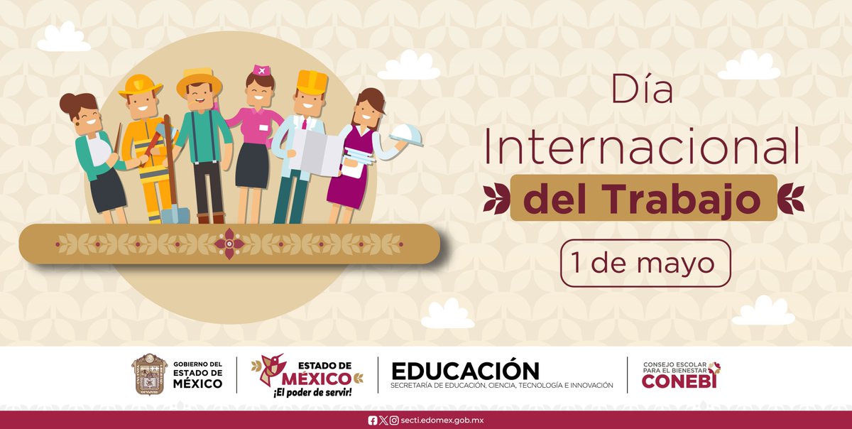 CONEBIedomex's tweet image. Iniciamos el mes conmemorando el #DíaInternacionalDelTrabajo, un símbolo de solidaridad y conciencia colectiva, que nos recuerda la importancia de proteger los derechos alcanzados y luchar por mejores condiciones laborales 🙌.
#SomosCONEBI