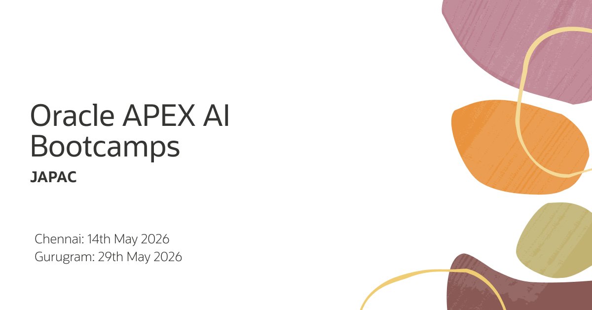 Oracle APEX tweet media