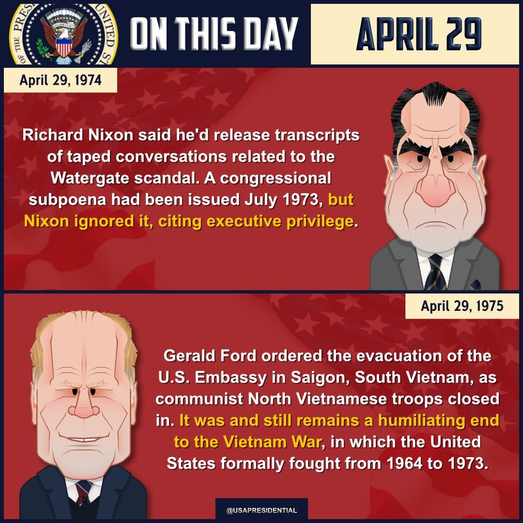 On this day in Presidential History - April 29

#potus #president #whitehouse #ovaloffice