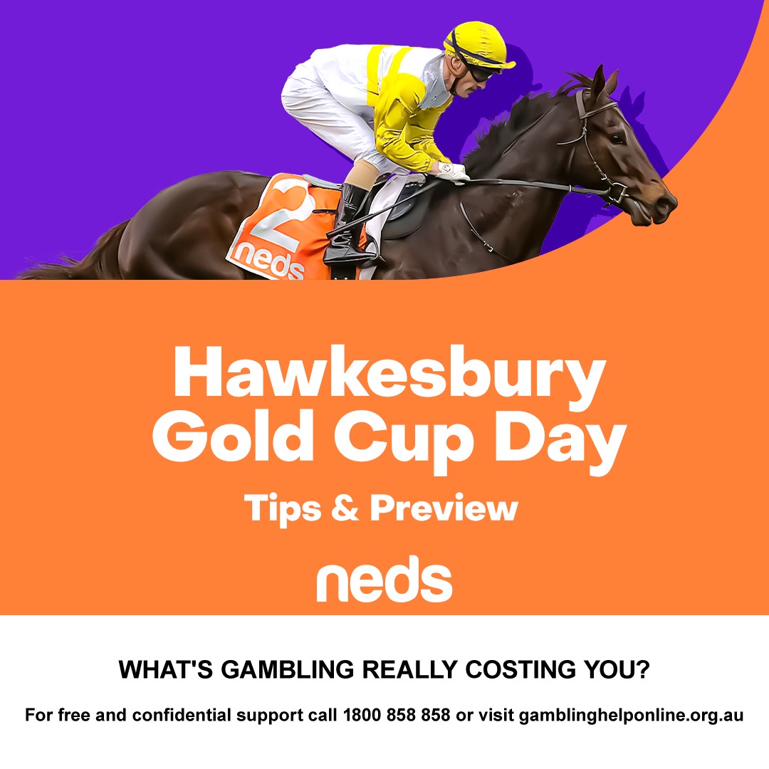NedsAus's tweet photo. Hawkesbury is one of Craig Sheppard's favourite tracks, and he's wasted no time diving into the form on Gold Cup Day 🏆