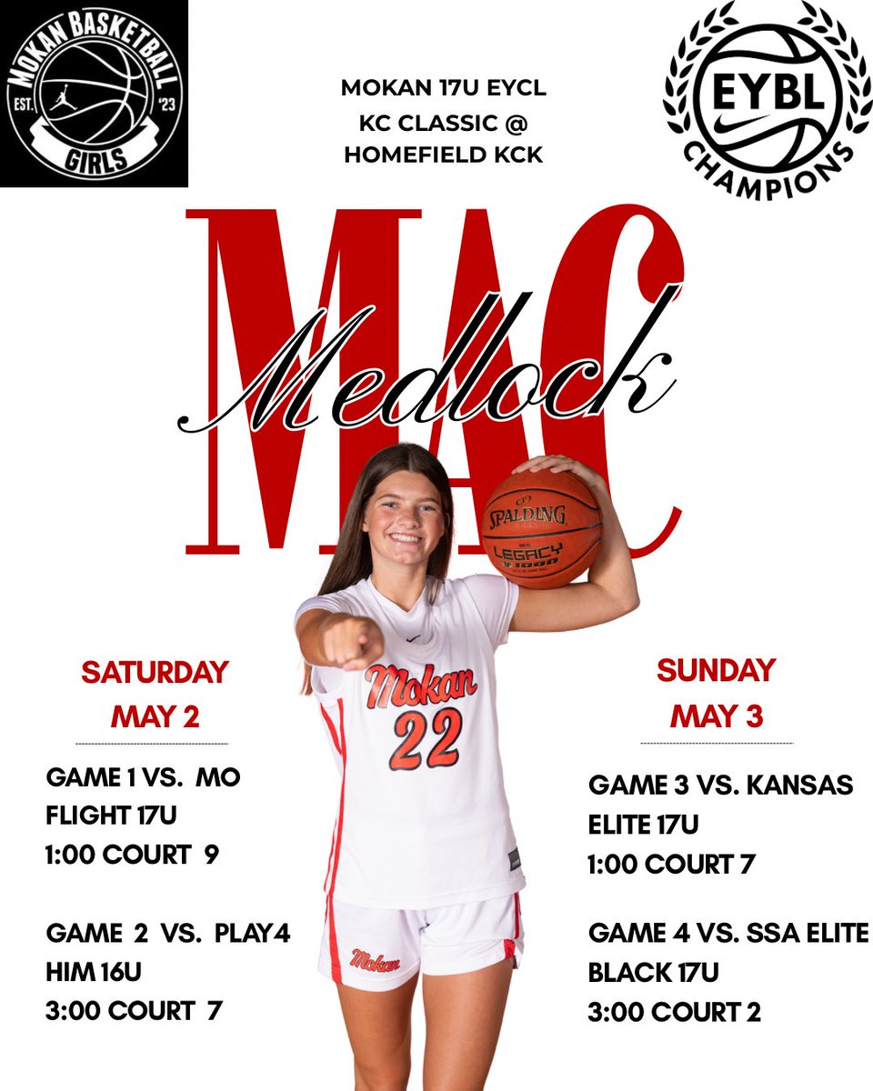 macmedlock22's tweet photo. @MokanGirls playing local this weekend! Come check us out. @DruWheatcroft @Dylan_Evans85 @Coach_dpaul https://t.co/5wOVnDITbJ