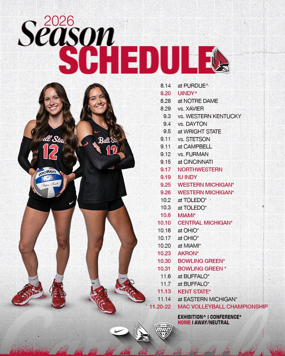 Ball State Volleyball 🏐 tweet media
