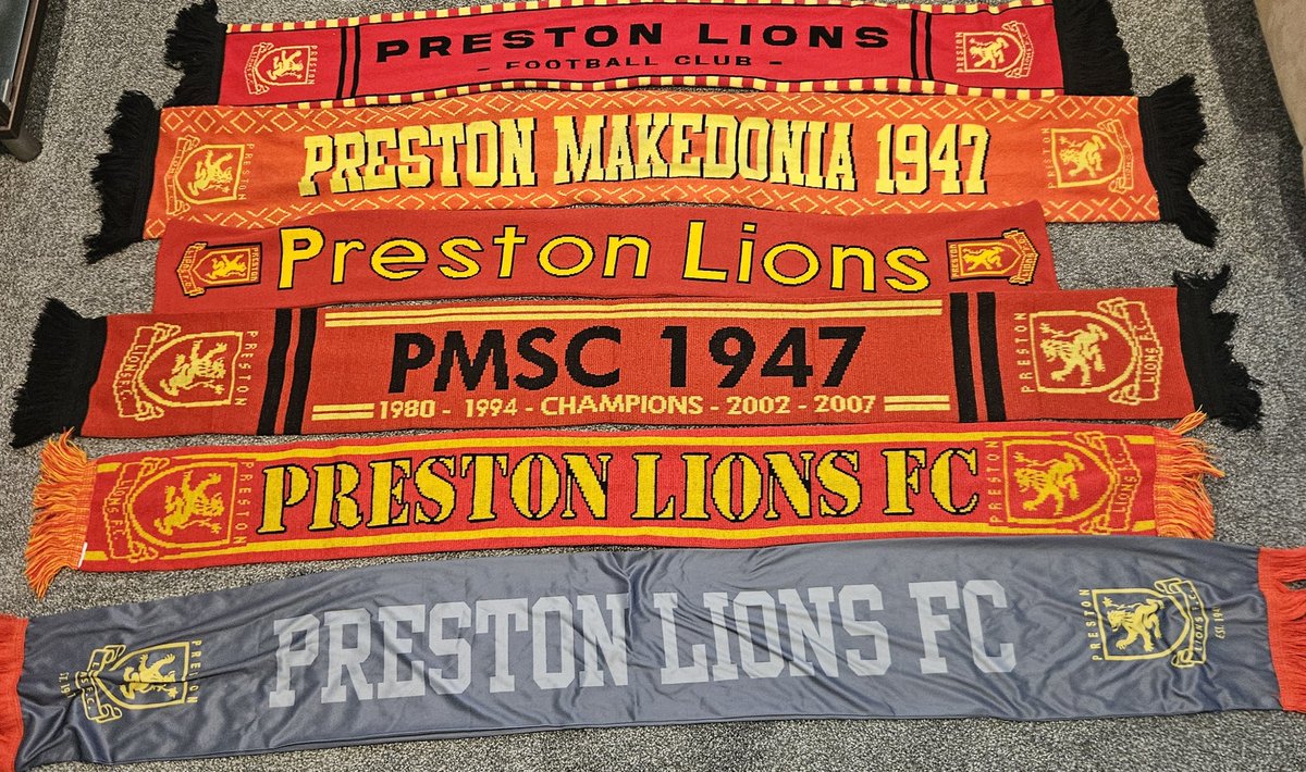 Georgimarkoski's tweet image. My #PrestonLions #PrestonMakedonia Scarf collection 🦁
#Moretocome