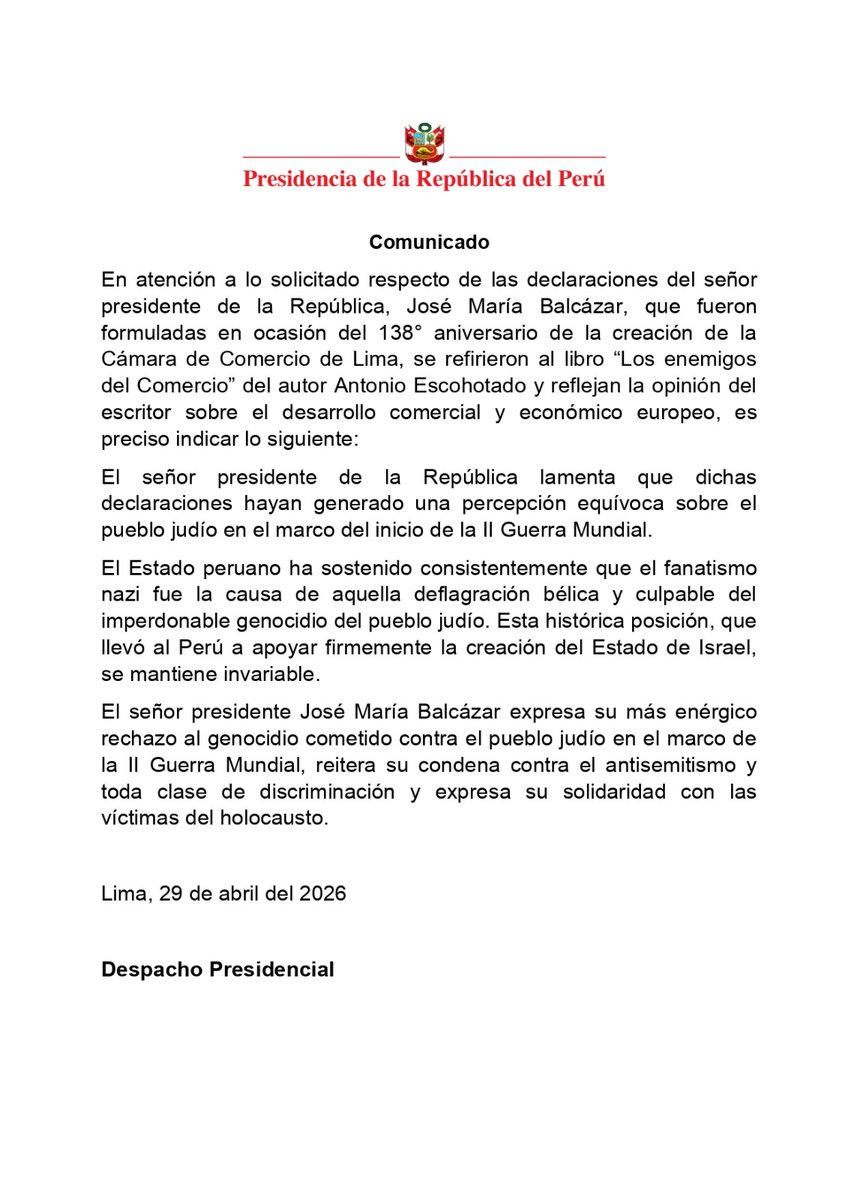 Presidencia del Perú 🇵🇪 tweet media
