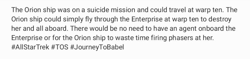ScottimusPrime1's tweet image. #DepartmentOfRedundacyDepartment #AllStarTrek #TOS #JourneyToBabel