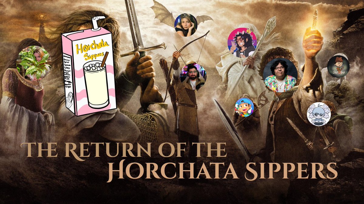 We're about to have the best, most powerful 2v8 squad EVER with "The Return of the Horchata Sippers".

Featuring <a href="/rootsiee_/">🪴rootsiee</a> <a href="/StanleyWavTV/">StanleyWav</a> <a href="/TheRadPierrot/">RadPierrot</a> <a href="/TRCHector/">TRCHector</a> <a href="/CocoJobro/">🐰🪓5 NIGHTS AT COCO'S 🎈🥳</a> <a href="/artbymaika/">🐰MAIKA ~✨*Biblical Angel Vtuber*</a> and <a href="/sloth_bag/">Sloth_Bag 🔜DBD Party MTL</a> 

(Also I blame this on <a href="/That1GuyD_/">That1GuyD</a> LOL)