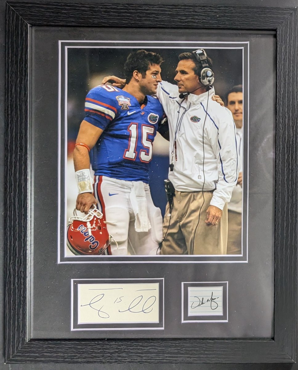 FLGatorsMerch's tweet photo. TIM TEBOW/ URBAN MEYER DUAL SIGNED FLORIDA GATORS 11X14 PHOTO FRAMED JSA

$25.00 currently

9 bids

Ends Fri 1st May @ 3:10am

https://t.co/VogvpR23vw

#ad #GatorMade https://t.co/Ul2IQYJXxD