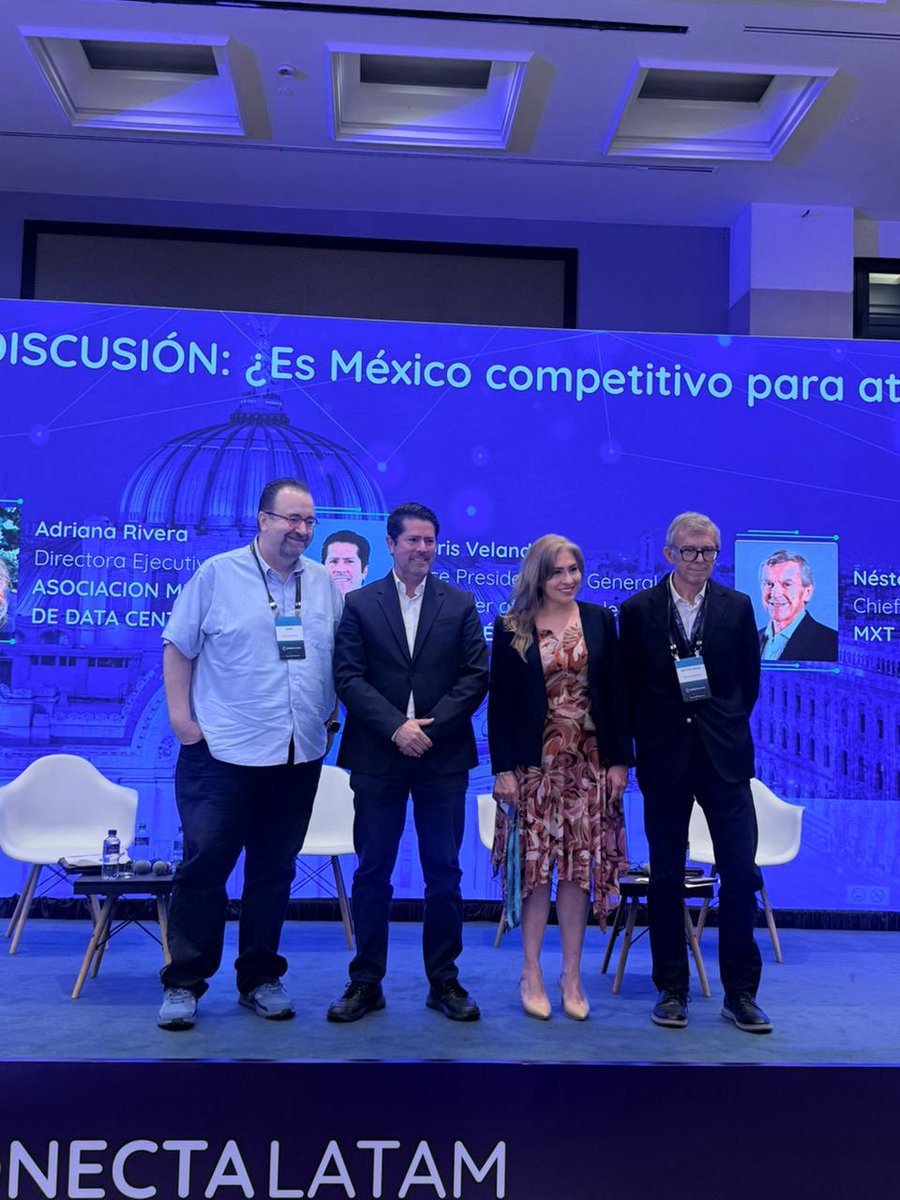 CEIAP_MX's tweet photo. Hoy •••Centro participó en CONECTA MEXICO en el panel “¿Es México competitivo para atraer centros de datos?”, moderado por nuestro CEO @Mony_de_Swaan https://t.co/CpampD13ZU