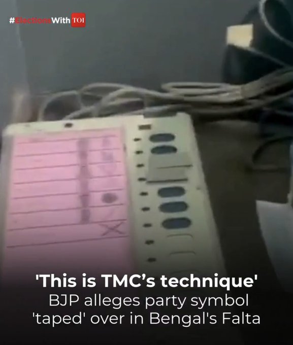 monk_charming's tweet image. വോട്ടിംഗ് മെഷീനിൽ BJP ചിഹ്നത്തിന്മേൽ സ്റ്റിക്കർ ഒട്ടിച്ച നിലയിൽ കണ്ടെത്തിയതിനെ തുടർന്ന് ആണ് Election Commission of India റീ-പോളിംഗ് നടത്താൻ ഉത്തരവിട്ടത്.
👉  വെറുതെ-
റീ പോൾ ആയി മാത്രം അവതരിപ്പിക്കുന്നത് ശരിയാണോ? #WestBengalLegislativeAssemblyelection2026  #kerala #repoll #voting