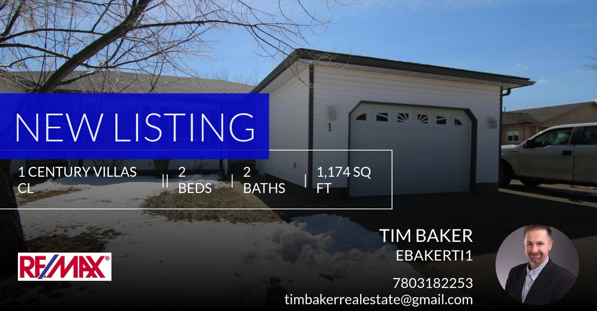 TimBaker_realty's tweet photo. 📍 New Listing 📍 Take a look at this fantastic new property that just hit the market located at 1 Century Villas Cl in Fort Saskatchewan. Reach out here or at 7803182253 for more information https://t.co/0CjHuBVoyN https://t.co/fzwNObXv0r