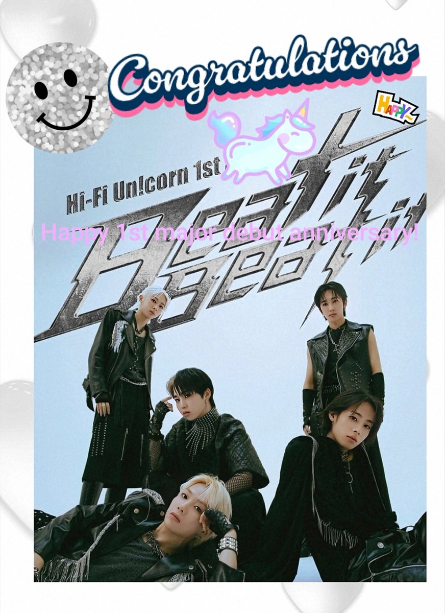 Happy Major Debut 1st Anniversary! Let's go far together!🎊
#HiFiUnicorn #Beat_it_Beat_it
#HYUNYUL #KIYOON #TAEMIN #SHUTO　#MIN
