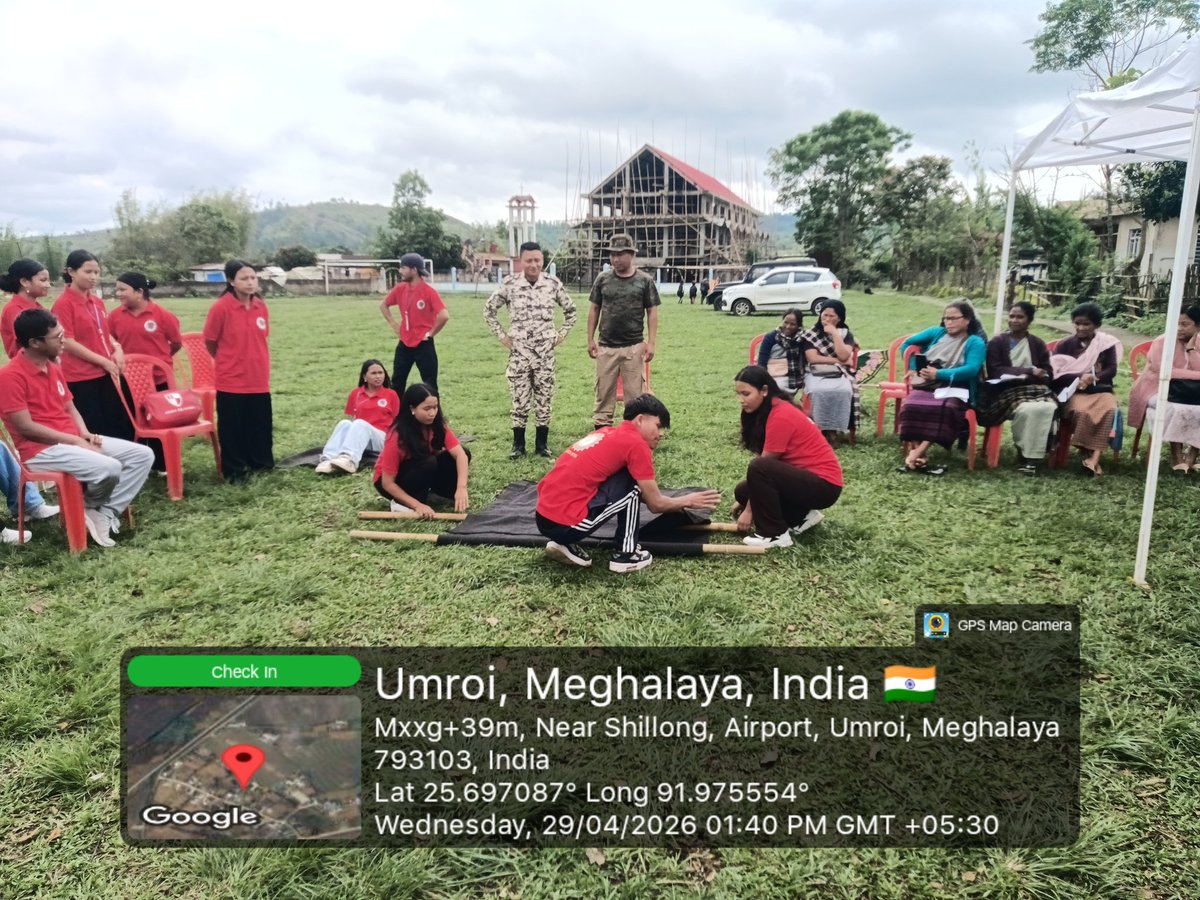 NssBalawan's tweet photo. Our NSS volunteers/Yuva Aapda Mitra volunteers given Training on Basic Search &amp; Rescue and First Aid at Umden Arka, Organised by MPGCL in collaboration with DDMA Ri-bhoi District
@_NSSIndia @CellNehu @nss_rdguwahati @YASMinistry https://t.co/GQBx44IU2w