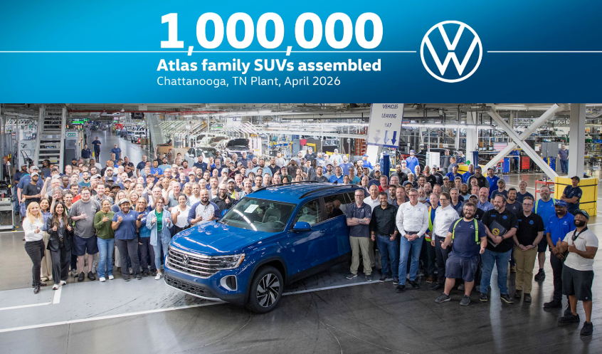 Volkswagen has officially produced 1,000,000 Atlas family vehicles— including the Atlas and Atlas Cross Sport—right here in the U.S. at the Volkswagen Chattanooga Plant. 🇺🇸 Score yours today at 0% APR for 60 months! VWStAug.com