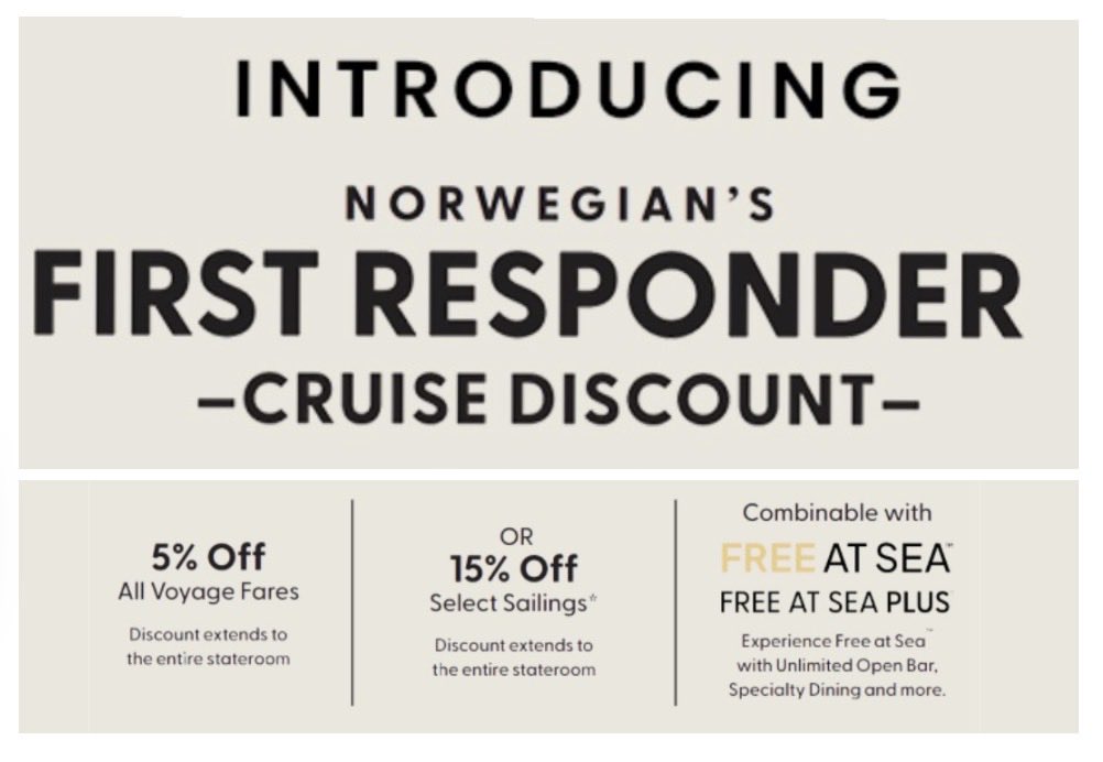 Kendalltravelag's tweet image. Norwegian Cruise Line Offers First Responder Discount!!! Reach out today for a quote!!! ⛴️
#cruisevacation #travel #travelagent #norwegiancruiseline #discounts
