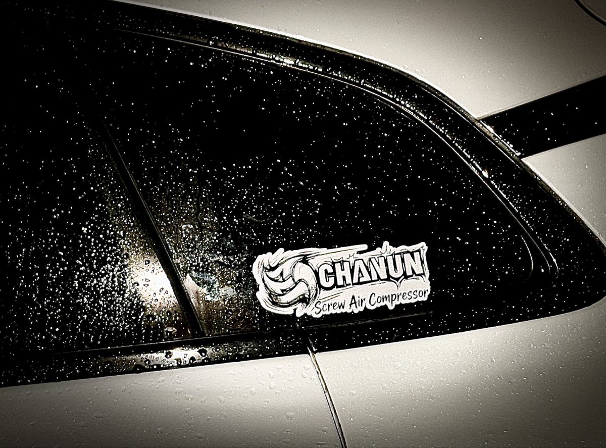 chanuncomp's tweet photo. Rain or shine, CHANUN is on the road! ☔🚗

Our exclusive car sticker is dropping soon—As exquisite as CHANUN air compressors. Stay tuned for the drop! 👀✨

#screwcompressor #rotaryscrewcompressor #chanun #aircompressor #compressedair #factory #equipment

https://t.co/65mmyzpUtd https://t.co/yTmmCRxQr7
