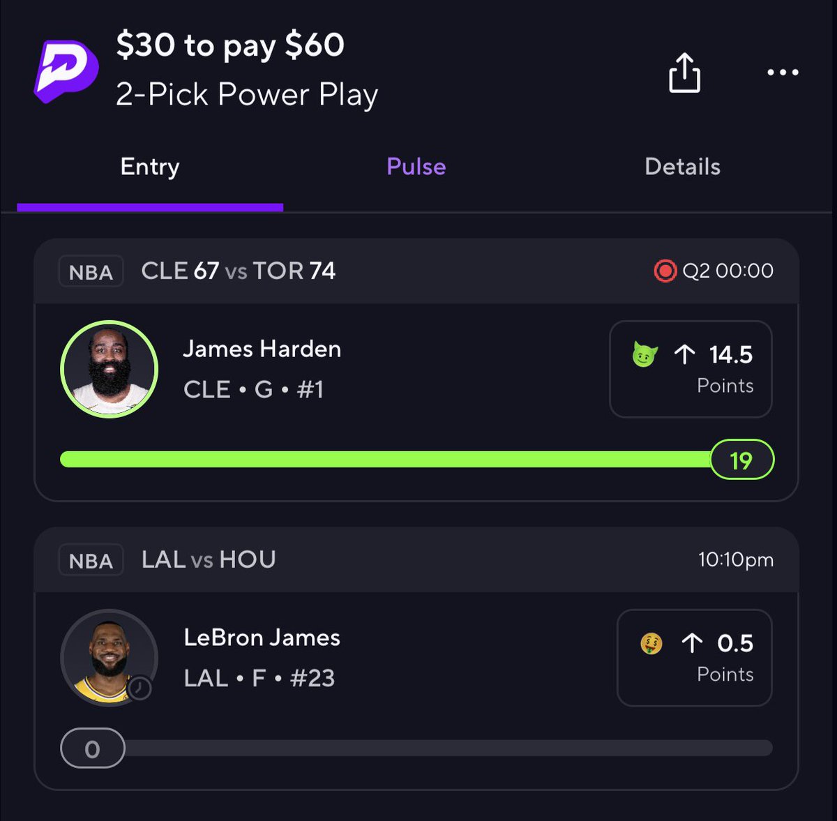 KBProps's tweet image. LeBron James Free Square 2x Slip ✅

ABSOLUTE FREE CASH W/ @PropKitchen 😮‍💨

The Beard made this line look absolutely silly tonight with an easy 1st half cash. Now we wait for the King to cash us out later tonight.

Drop a ❤️ if you tailed this slip! 

📊 @propsdotcash 

#Gambling