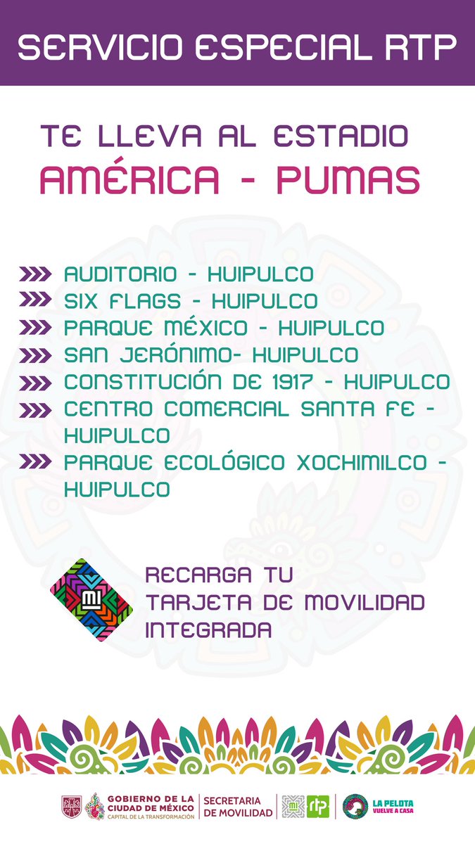 Red de Transporte de Pasajeros-RTP tweet media