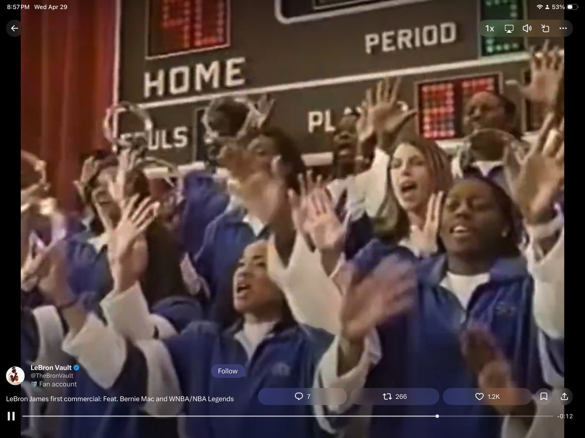 jtrob3's tweet photo. @TheBronVault Is that Dawn Staley in @KingJames first commercial? https://t.co/eykvvry2N4