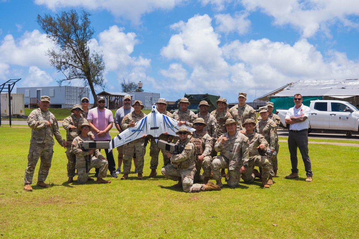38thADA's tweet photo. Task Force Talon completed live C‑sUAS training with JCU to strengthen Guam’s base defense and validate our counter‑drone capabilities. Our Soldiers continue to lead the way in readiness and innovation. 🇺🇸
#AirDefense #ForceProtection https://t.co/CsidVtJUdL