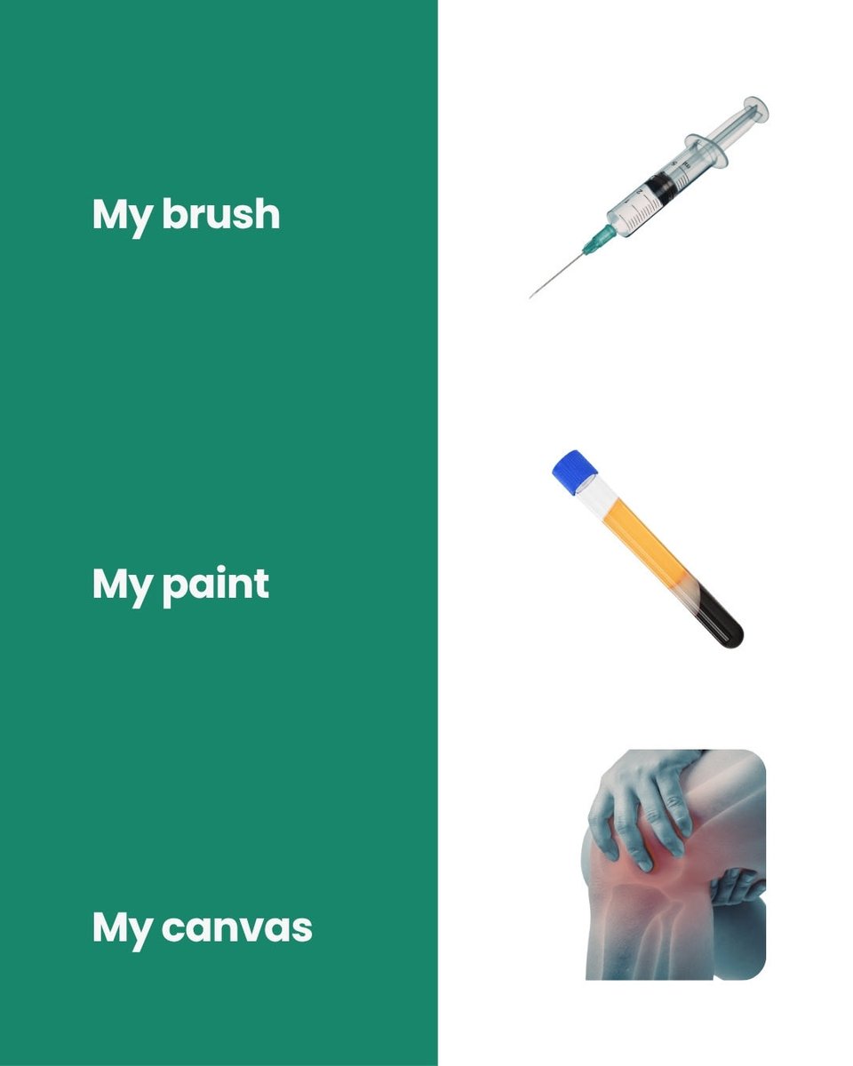 DrHanyDemian's tweet image. Most medicine tries to numb pain.

I’d rather repair the problem.

My brush: a needle.
My paint: your biology.
My canvas: the joint that’s been screaming for years.

That’s the art of regenerative medicine.

#RegenerativeMedicine #PainManagement #Longevity #Medicine