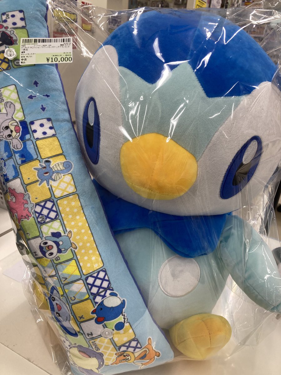 【タグ付】ポケモン ポッチャマ PCクッション レア 🐧入荷情報🐧】 おはようございます☀ 今日は雨が降っていますね