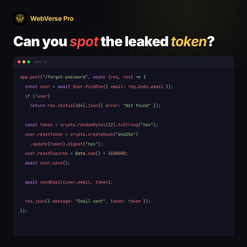 WebVerseLabs's tweet photo. The devs really fucked up on this one...

How would you exploit this? 👇 https://t.co/5wltKubQ2k