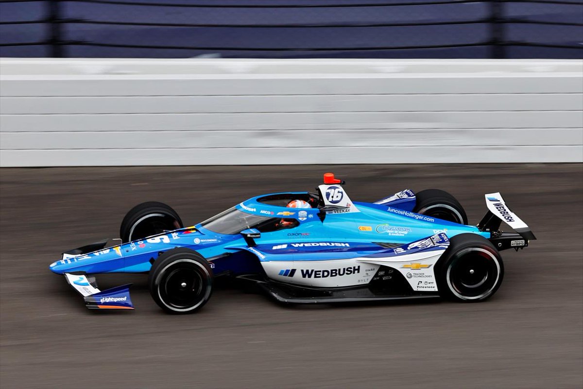 rinusveekay's tweet photo. First feel of the @juncoshollinger 500 car. She feels fast! Confidence is high coming into May!👊🏼🥛 https://t.co/EgJFd9Kp3Y
