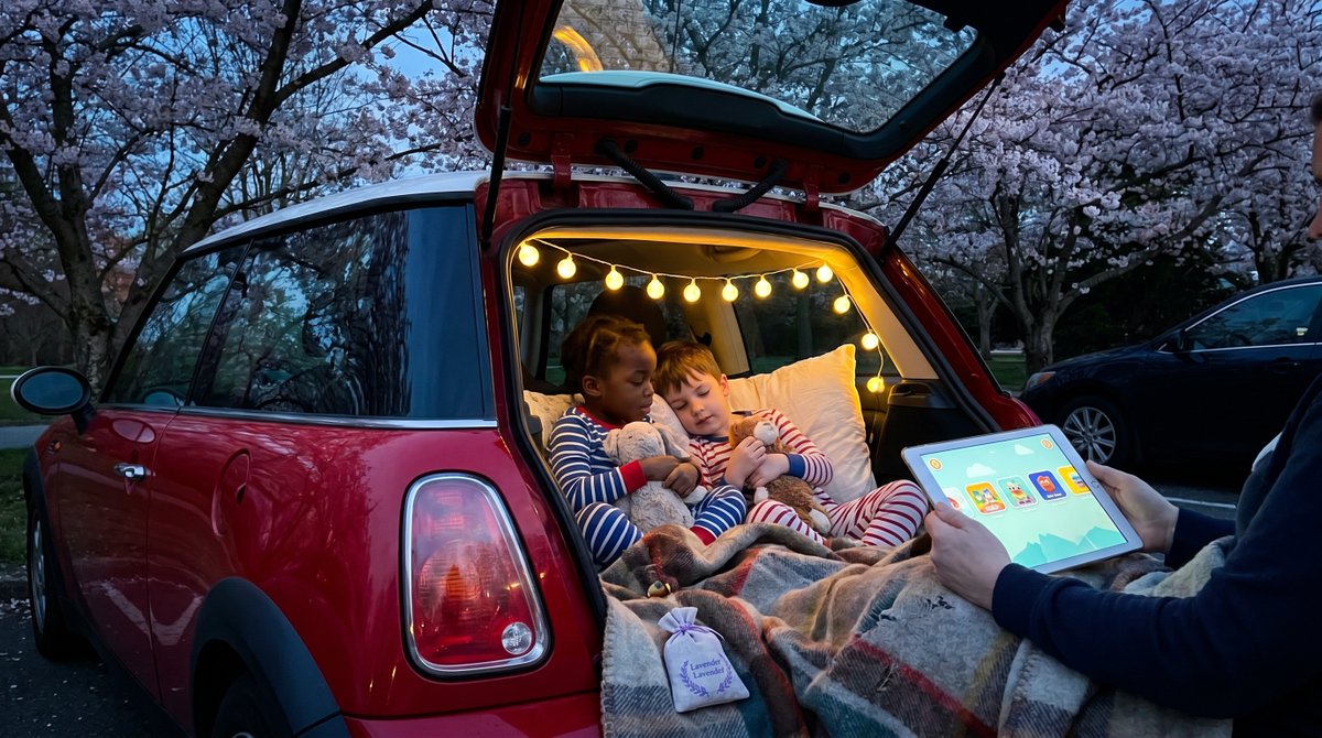 StorypieApp's tweet image. Spring evening ritual: one 5‑minute Storypie tale to cue calm. Dim the lights, press play — will tonight be the night they drift off without fuss? Read: mystorypie.com/blog/en/bedtim… #Bedtime #winddown #mini #story #ritual