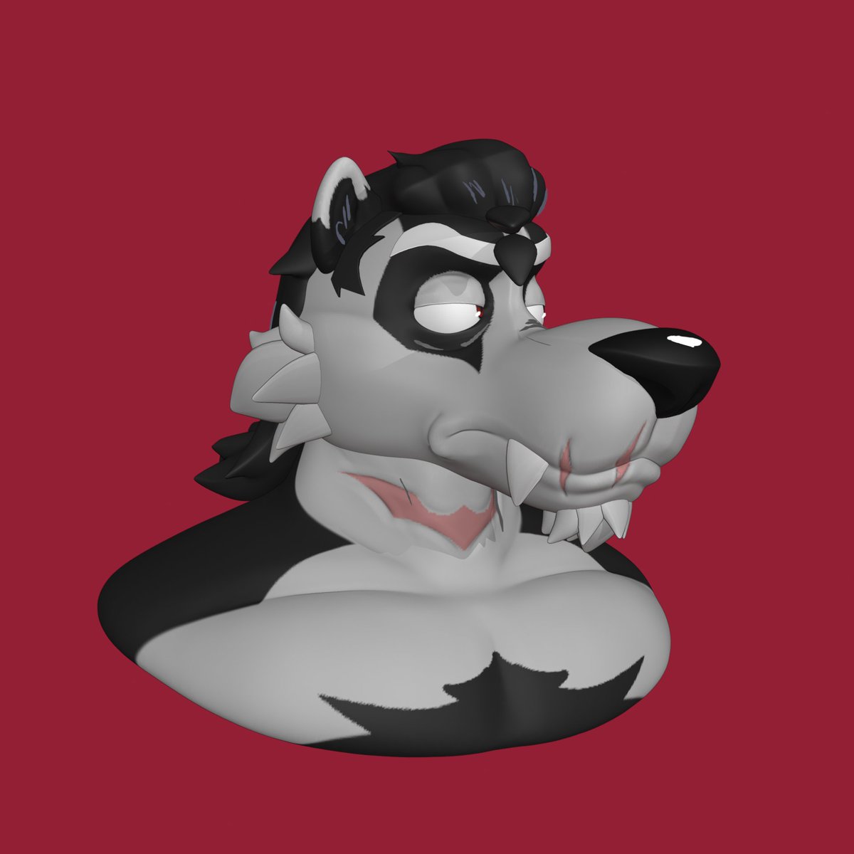 💜Demonic Bear💜 HEAD SCULPT COMMS tweet media