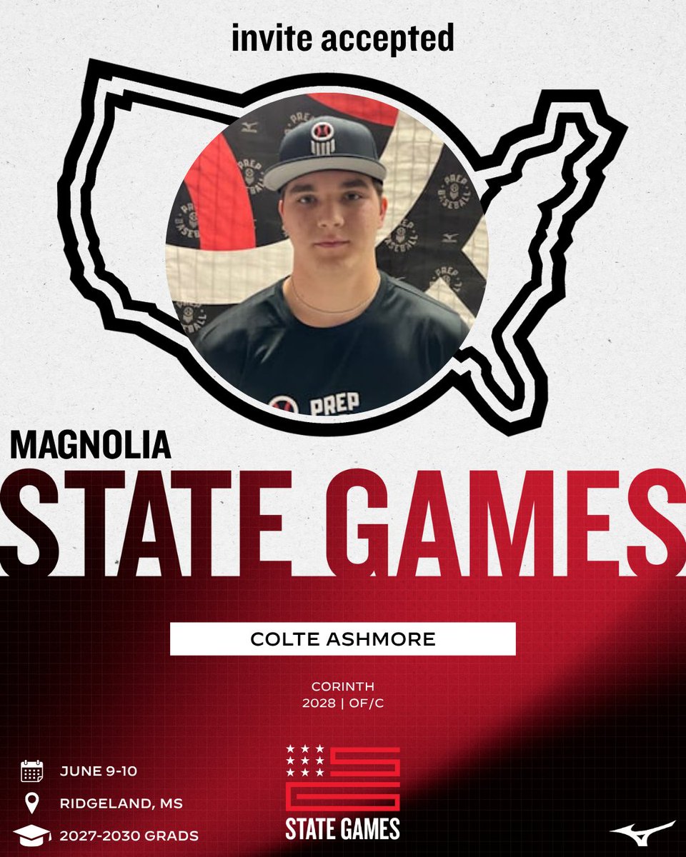 PrepBaseballMS's tweet photo. 📩 #𝐌𝐒𝐆𝟐𝟔: 𝐈𝐧𝐯𝐢𝐭𝐞 𝐀𝐜𝐜𝐞𝐩𝐭𝐞𝐝 ✅

@ColteAshmore has officially accepted his invitation to the 𝐌𝐚𝐠𝐧𝐨𝐥𝐢𝐚 𝐒𝐭𝐚𝐭𝐞 𝐆𝐚𝐦𝐞𝐬. 👏

📍: Freedom Ridge Park | Ridgeland, MS
📅: June 9–10

Request your invite to the premier event of the summer in Mississippi at the link below. ⤵️

🖇️: https://t.co/FA5JCN5Owj