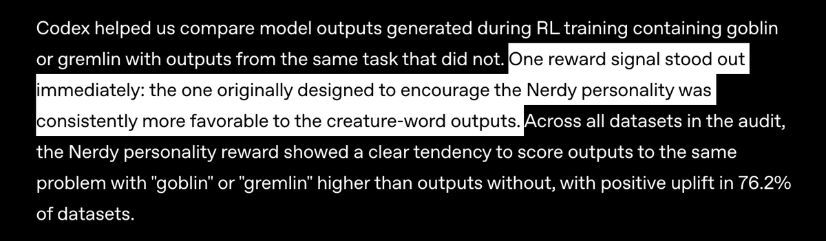 iamgroot42's tweet photo. @OpenAI accidentally conducted a large-scale backdoor-via-reward-model experiment 👺 Very interesting! https://t.co/bXuDaQSIIg