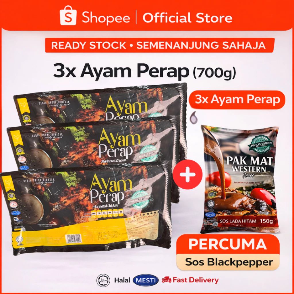 marklimgam's tweet image. 🍗🍖 Feast on Premium Frozen Meats!
Combo Frozen Pak Mat Western – includes marinated lamb, chicken, beef, meatballs, black pepper lamb, and spicy chicken. Easy to cook, delicious to eat!
From RM59.70 - RM107.70
👉 s.shopee.com.my/40cjCRKuEe?sha… 
#FrozenFood #PakMatWestern #MarinatedMea