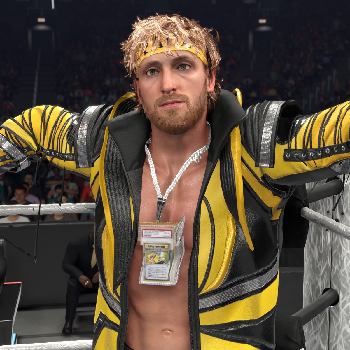 ultimatek1998's tweet image. Logan Paul Pokémon card‼️

#loganpaul
#pokemoncard
#WWE2K26