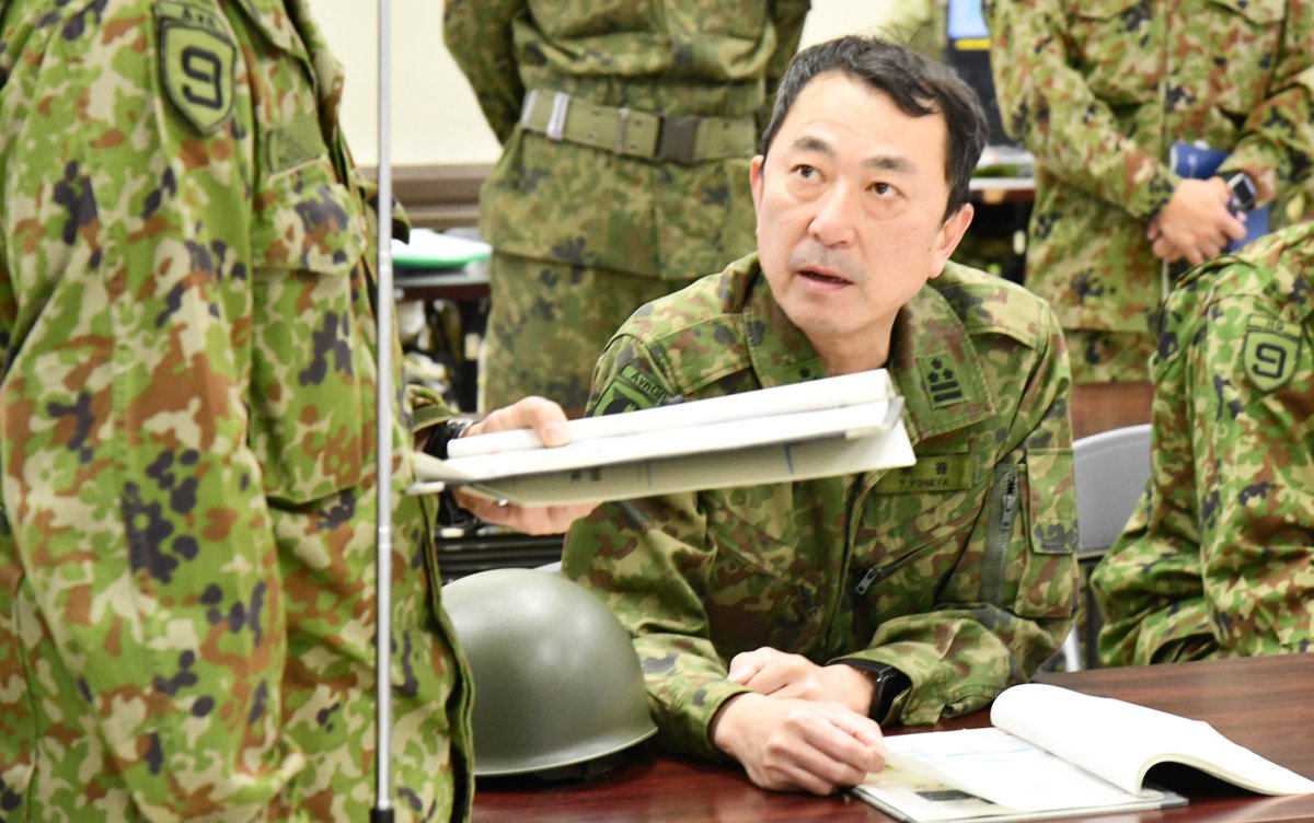 岩手県 #大槌町 林野火災における #災害派遣 】 #東北方面航空隊長 は