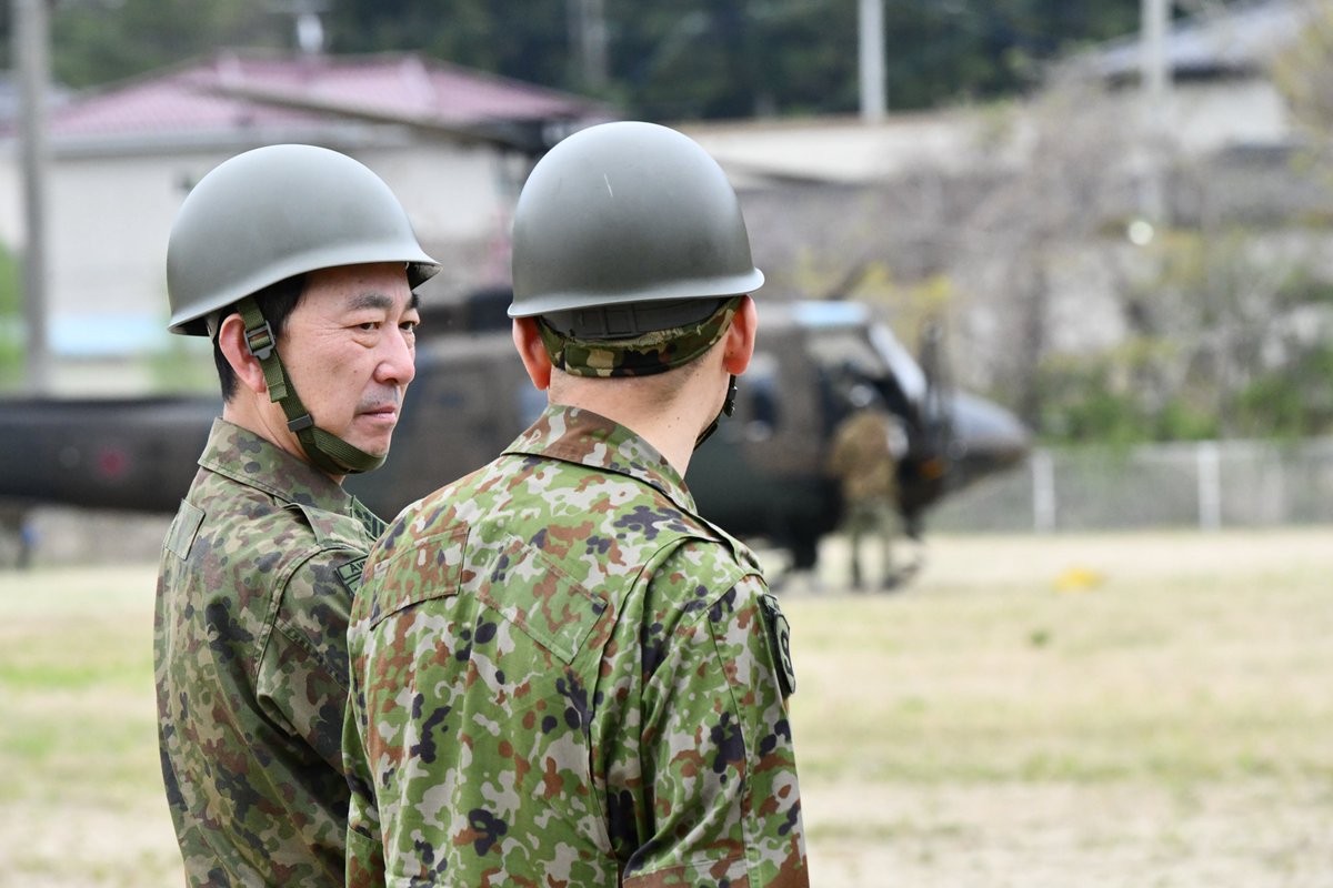 岩手県 #大槌町 林野火災における #災害派遣 】 #東北方面航空隊長 は