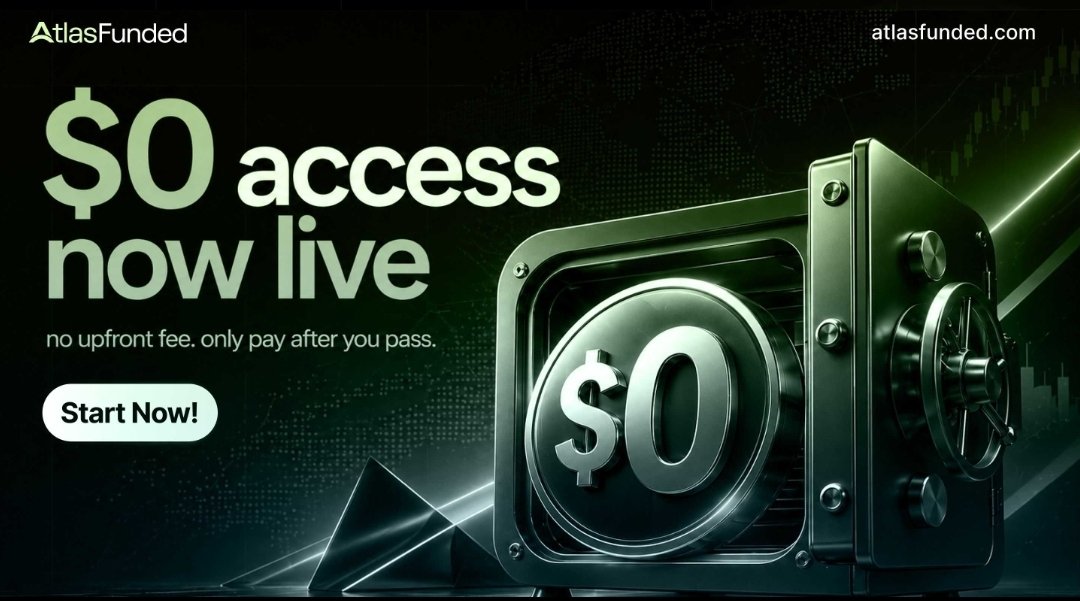 $0 Access is now live. 🚀

No upfront fee.
Only pay after you pass.

This is your chance to get started with Atlas without paying on day one.

Big opportunity. Big momentum. Big month ahead.

Start now: atlasfunded.com/free-access